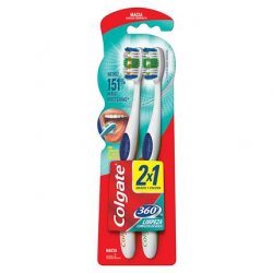 Escova Dental Colgate 360 Macia 2un Promo Leve 2 Pague 1