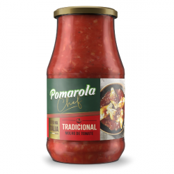 Molho de Tomate POMAROLA Chef Tradicional Vidro 420g