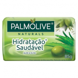 Sabonete Barra PALMOLIVE 85g Hidratao Saudvel Aloe e Oliva