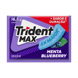 Goma de Mascar Trident Max Menta Blueberry 12x16,5