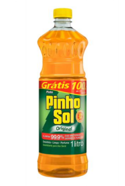 Desinfetante Liquido Pinho Sol Original 1L Promo Grtis 100m