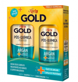 KIT NIELY GOLD SHAMPOO 275ML+CONDICIONADOR 175ML POS QUIMICA