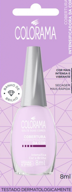 ESMALTE COBERTURA COLORAMA 8ML INTENSIFICA COR E BRILHO