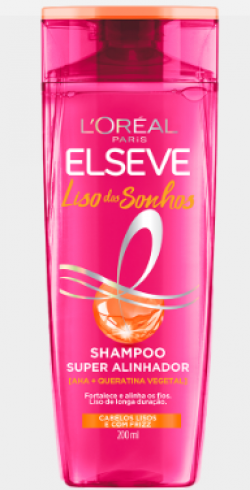 SHAMPOO ELSEVE 200ML LISO SONHOS AHA+QUERA