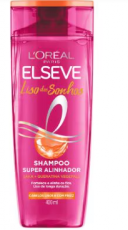 SHAMPOO ELSEVE 400ML LISO SONHOS AHA+QUERA