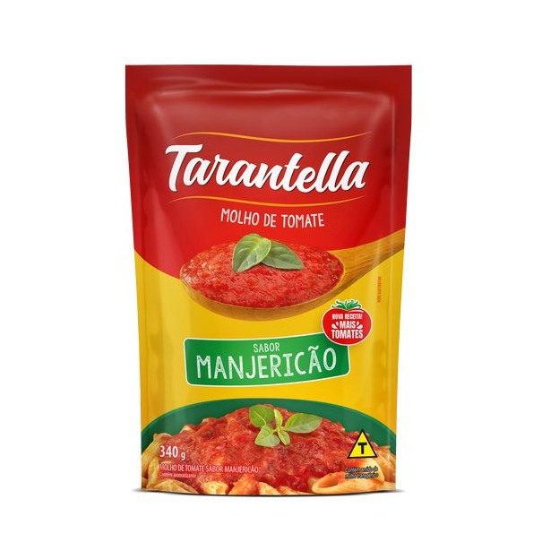 Molho de Tomate TARANTELLA Sabores Manjericao Sache 340g