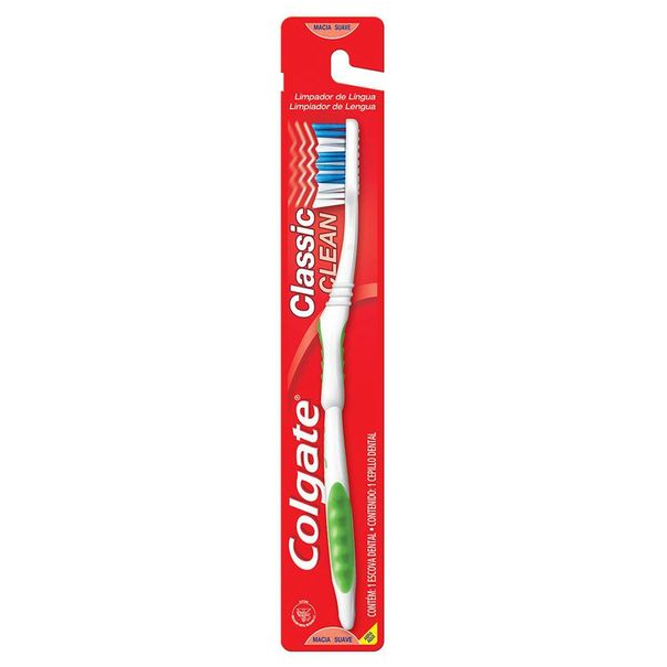 Escova Dental COLGATE Classic Clean Longa Macia Suave