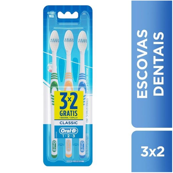 Escova Dental ORAL-B 123 Pague 2 Leve 3