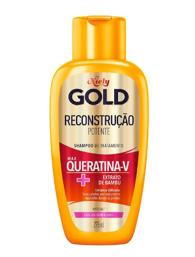 SHAMPOO NIELY GOLD 275ML RECONSTRUCAO