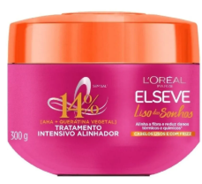 CREME TRATAMENTO ELSEVE 300G LISO SONHOS AHA+QUERA